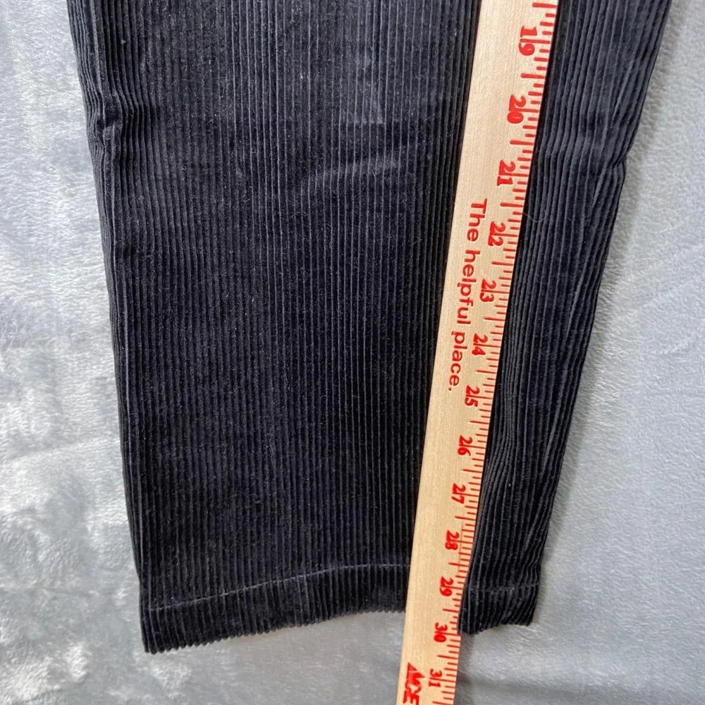 New‎ Jones New York Pleated Corduroy Pants Men's 36x30 Black Cotton